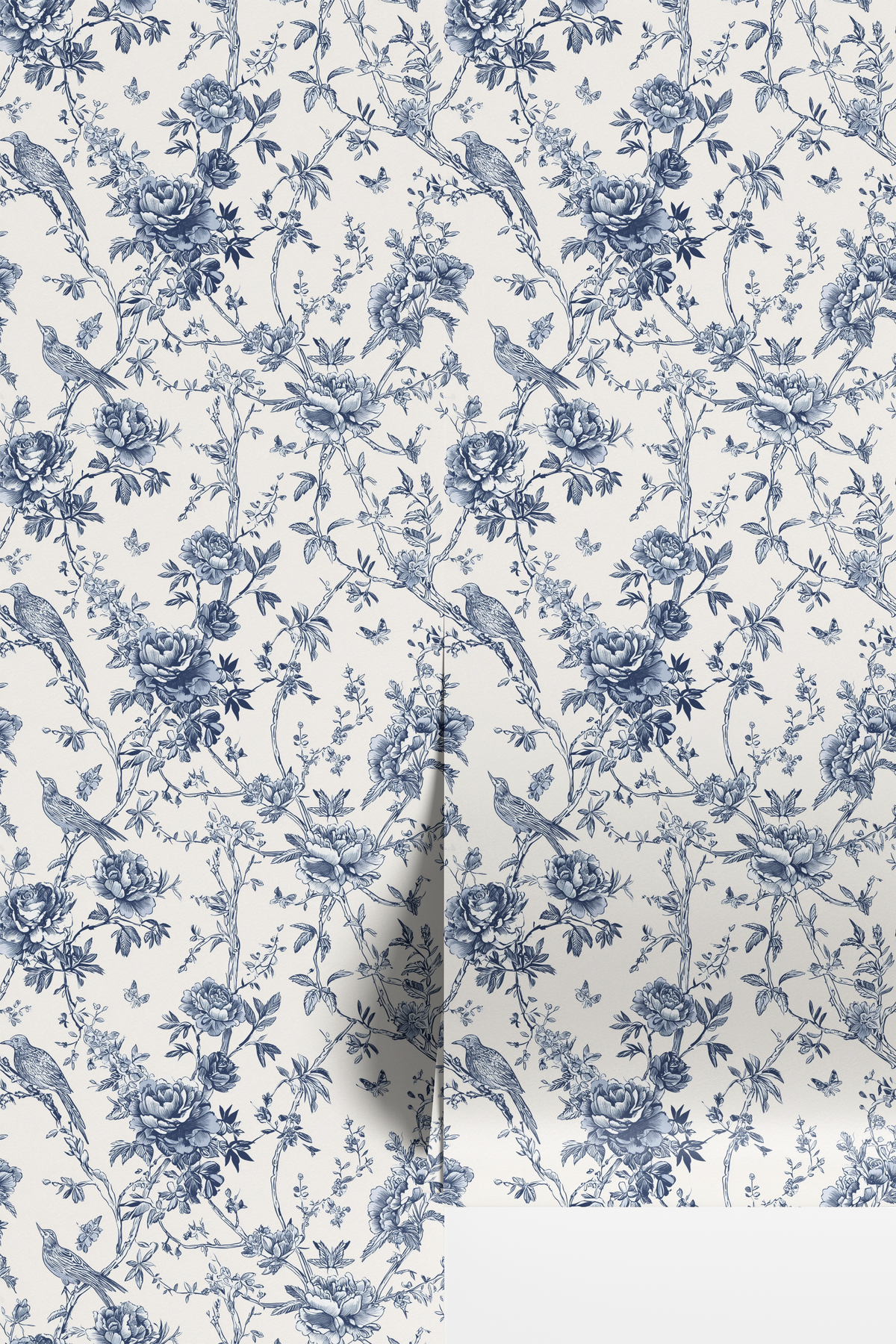 Chinoiserie Garden Birds - Blue