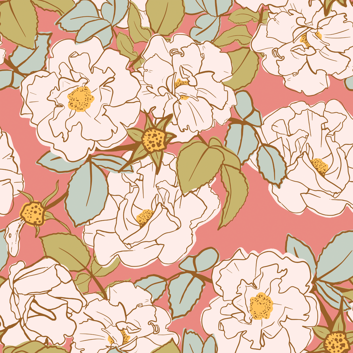 Blooming Ladies White Roses