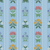 Rosemary Wallpaper in Blue X Kate Clay