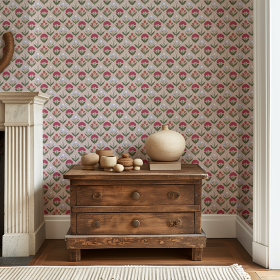 Rosewater Wallpaper X Kate Clay