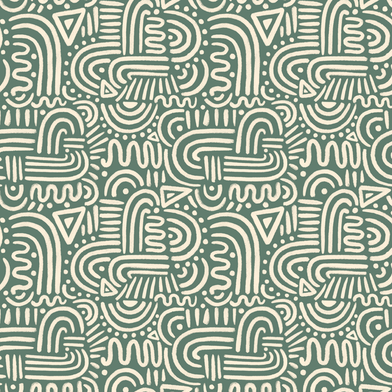 Southwest Boho Doodles – Sage Green X Studio Periwink