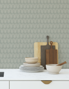 Sayulita Wallpaper in Sage X Rochelle Renee