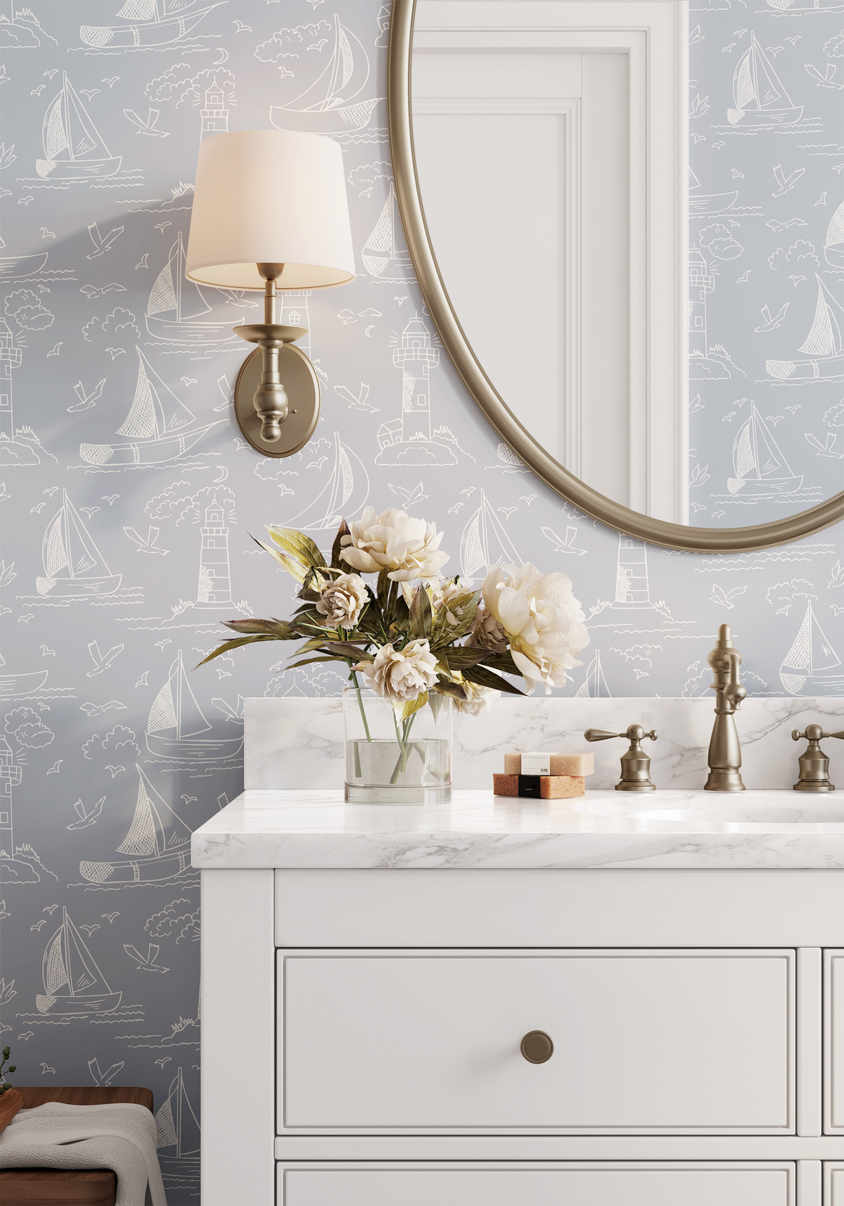 Sailboats - Sky Blue