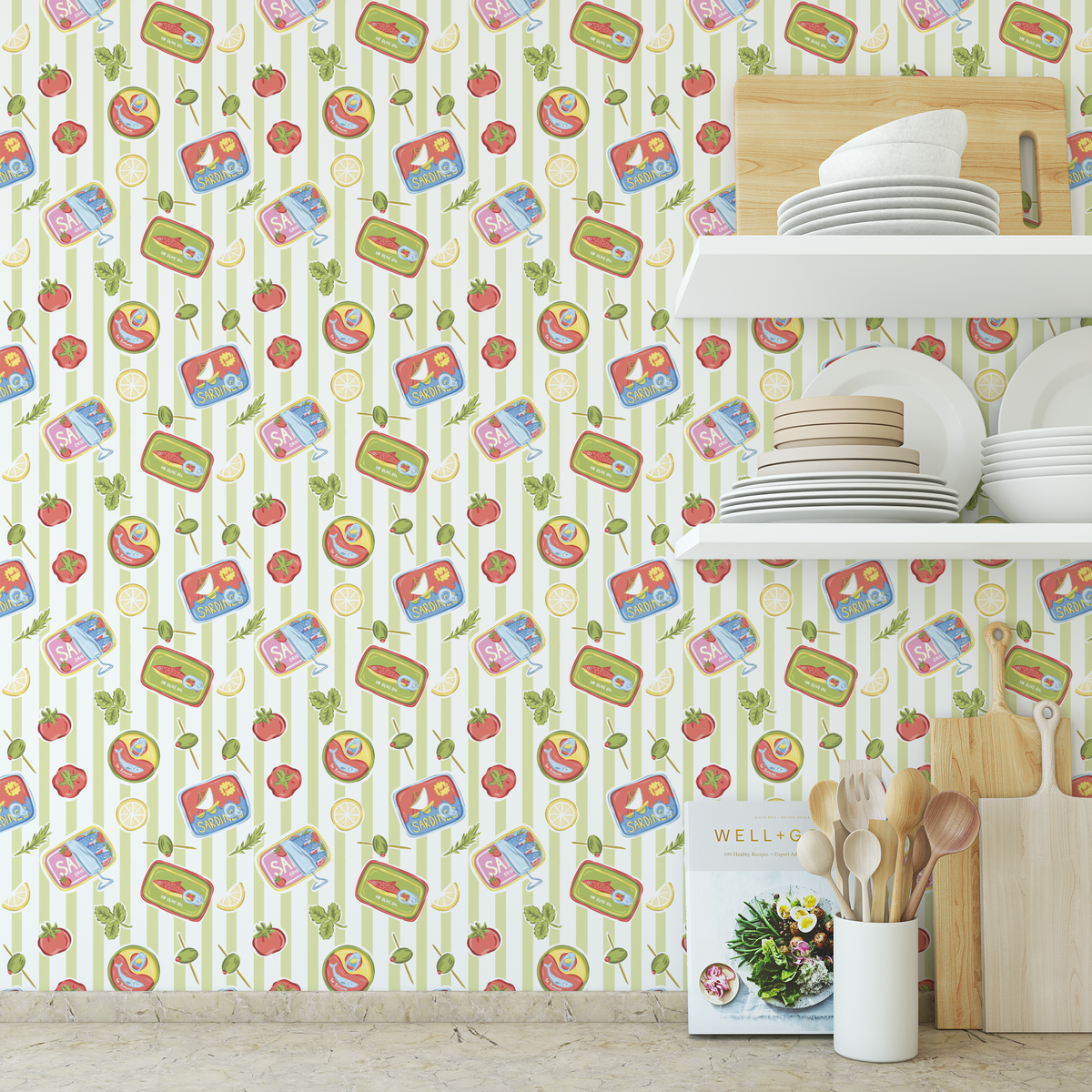 Sardine Summer - Green Stripe