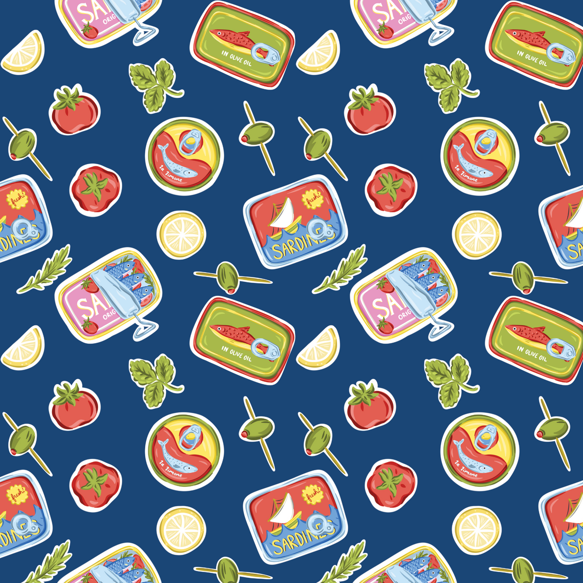 Sardine Summer - Navy