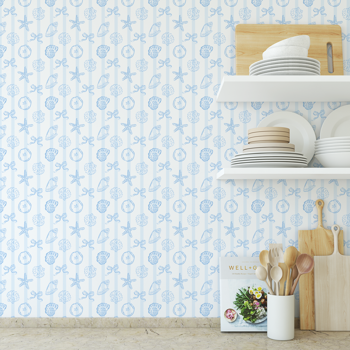 Seashells and Bows - Stripes