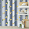 Zesty Stripe Wallpaper in Navy