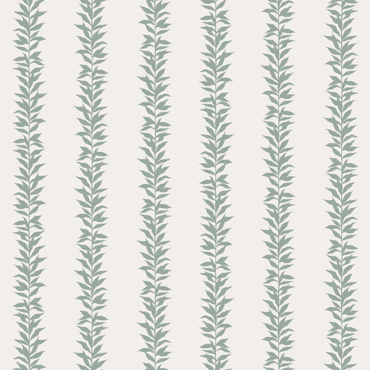 Simple Botanical Stripes - Sage Green