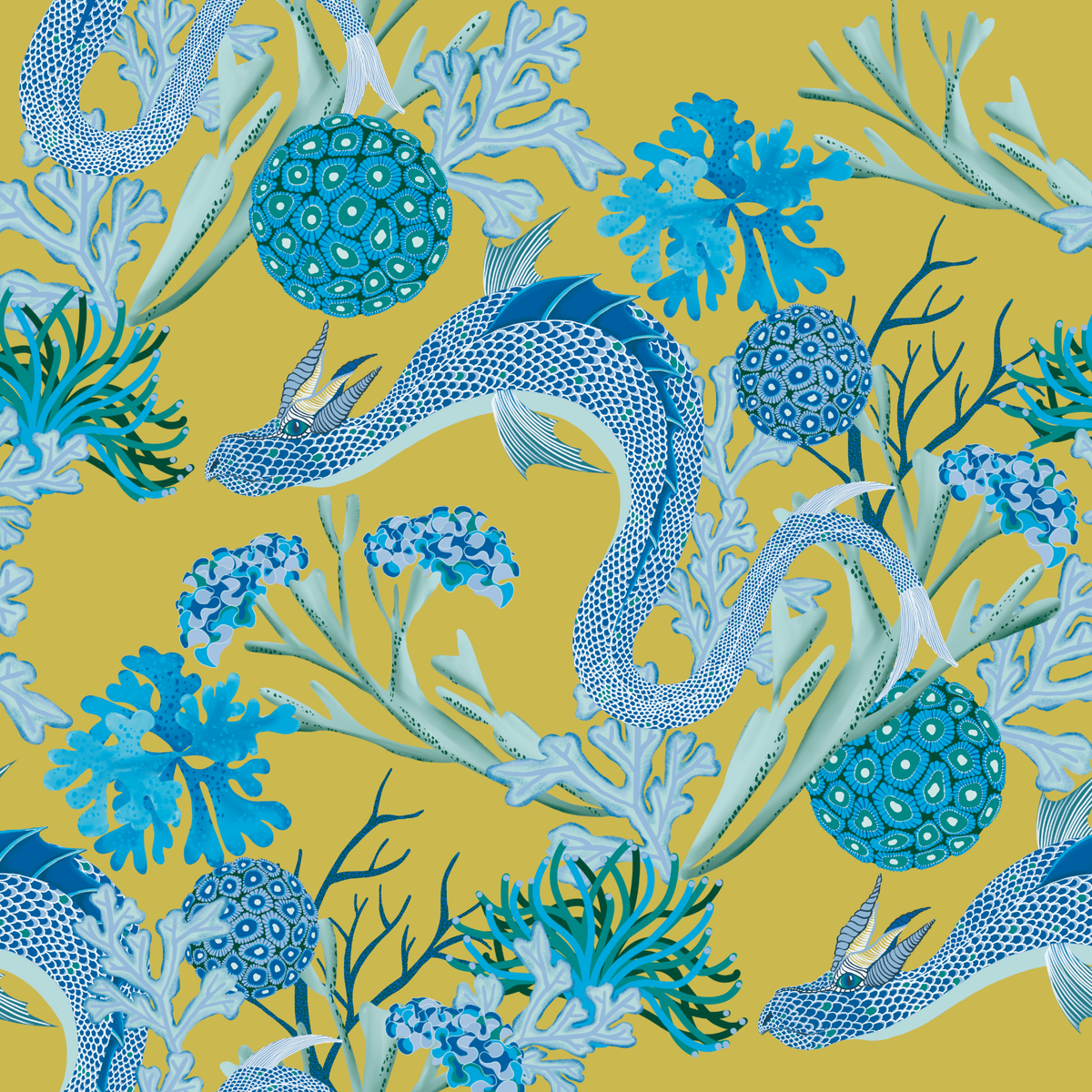 Sea Dragons - Chartreuse