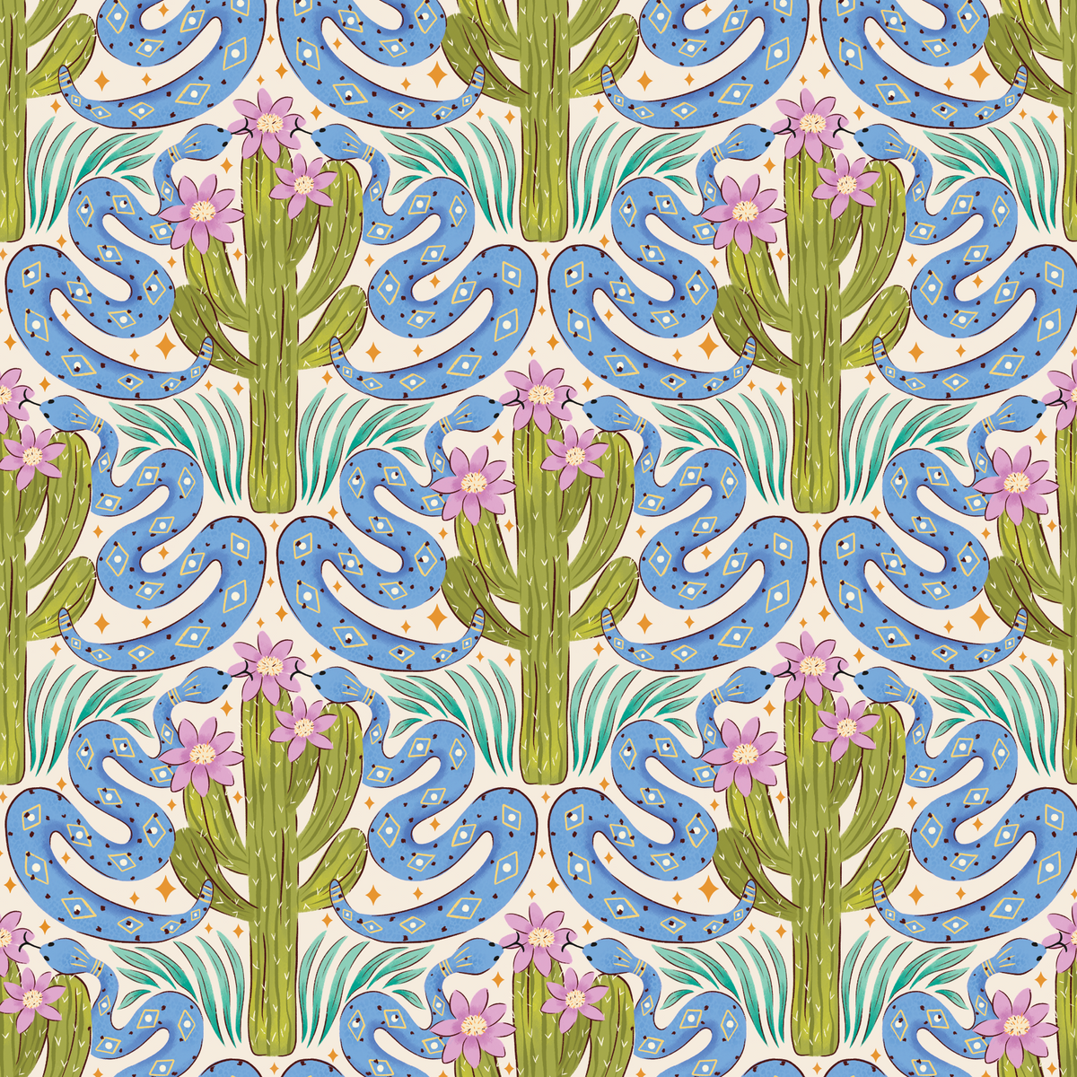 Wild Desert Snake - Cream