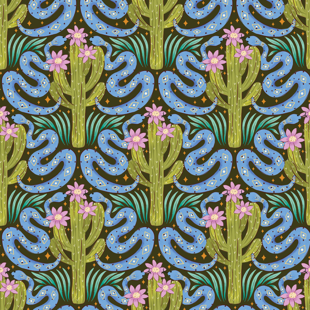 Wild Desert Snake - Dark Olive