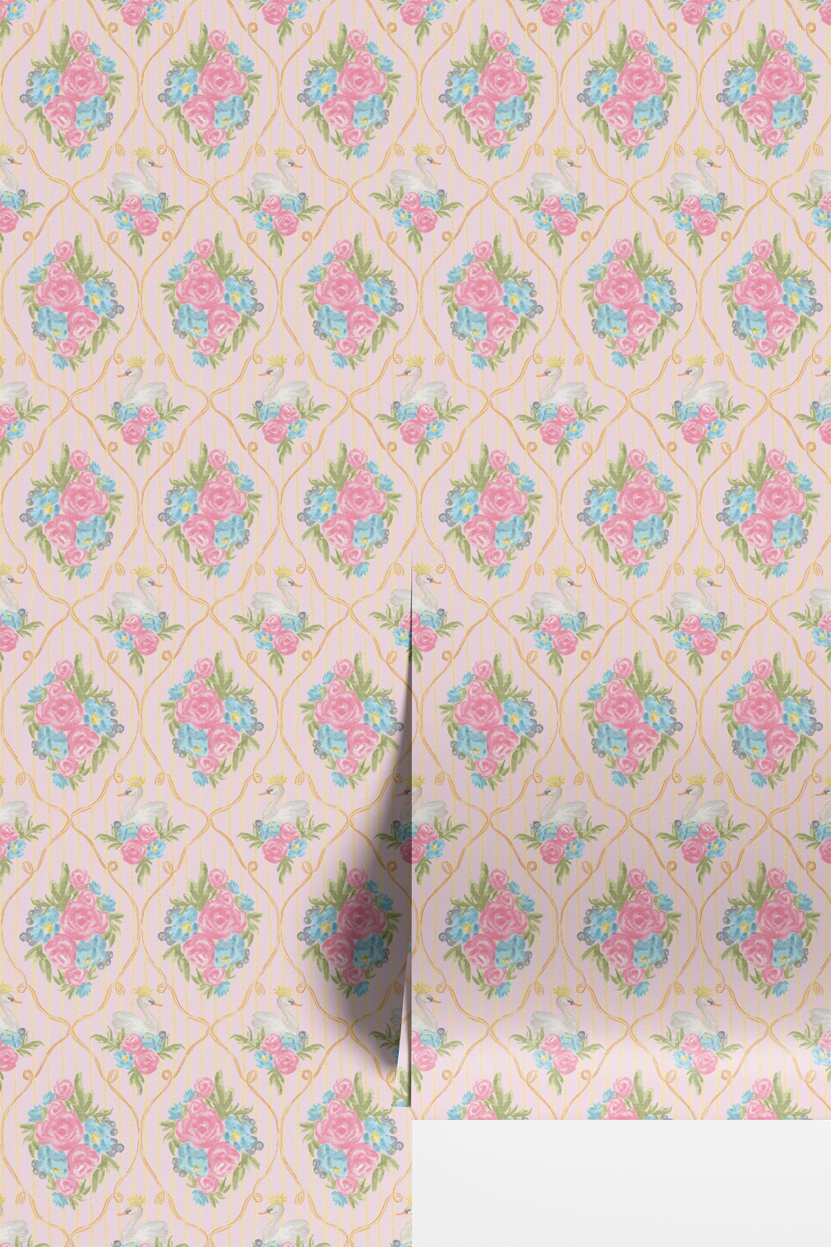 Sophie Floral Swan - Pink