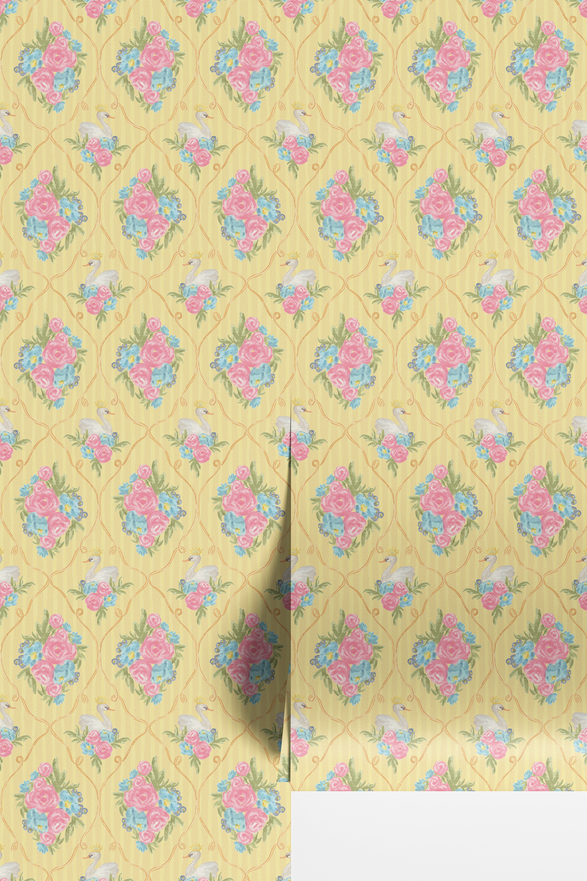 Sophie Floral Swan - Yellow