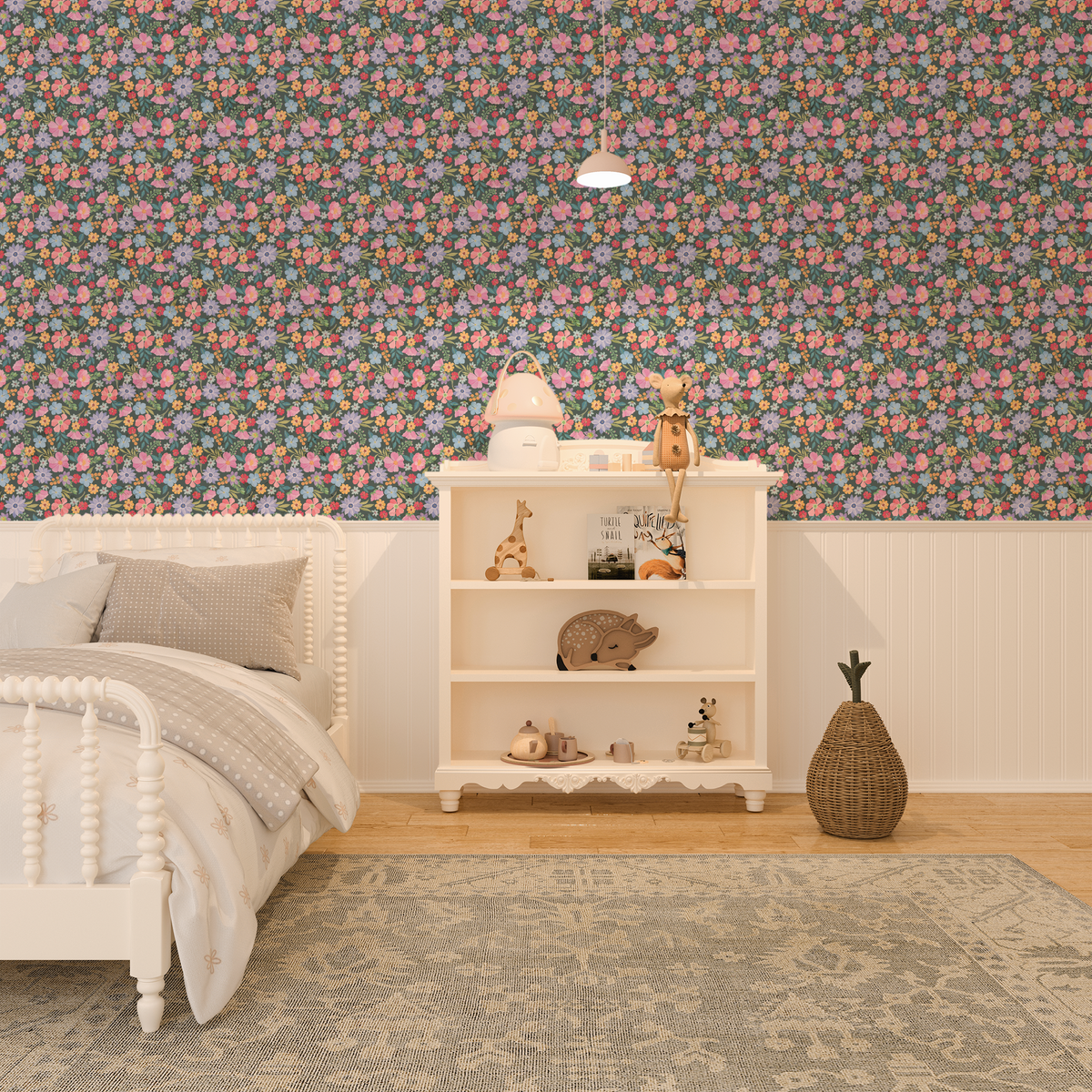 Spring Floral Fantasy - Green