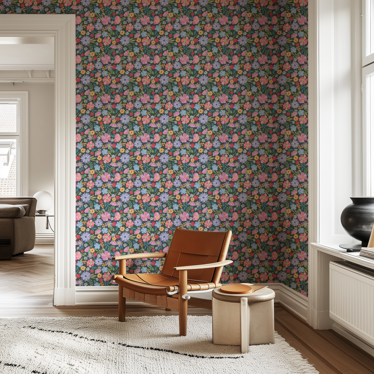 Spring Floral Fantasy - Green