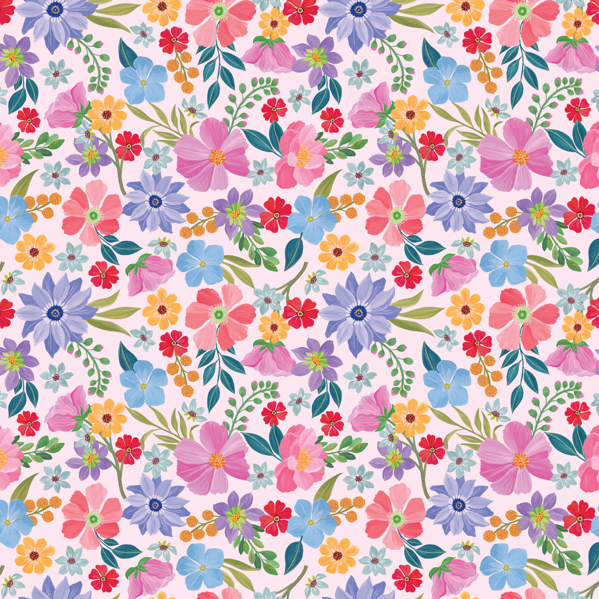 Spring Floral Fantasy - Pink