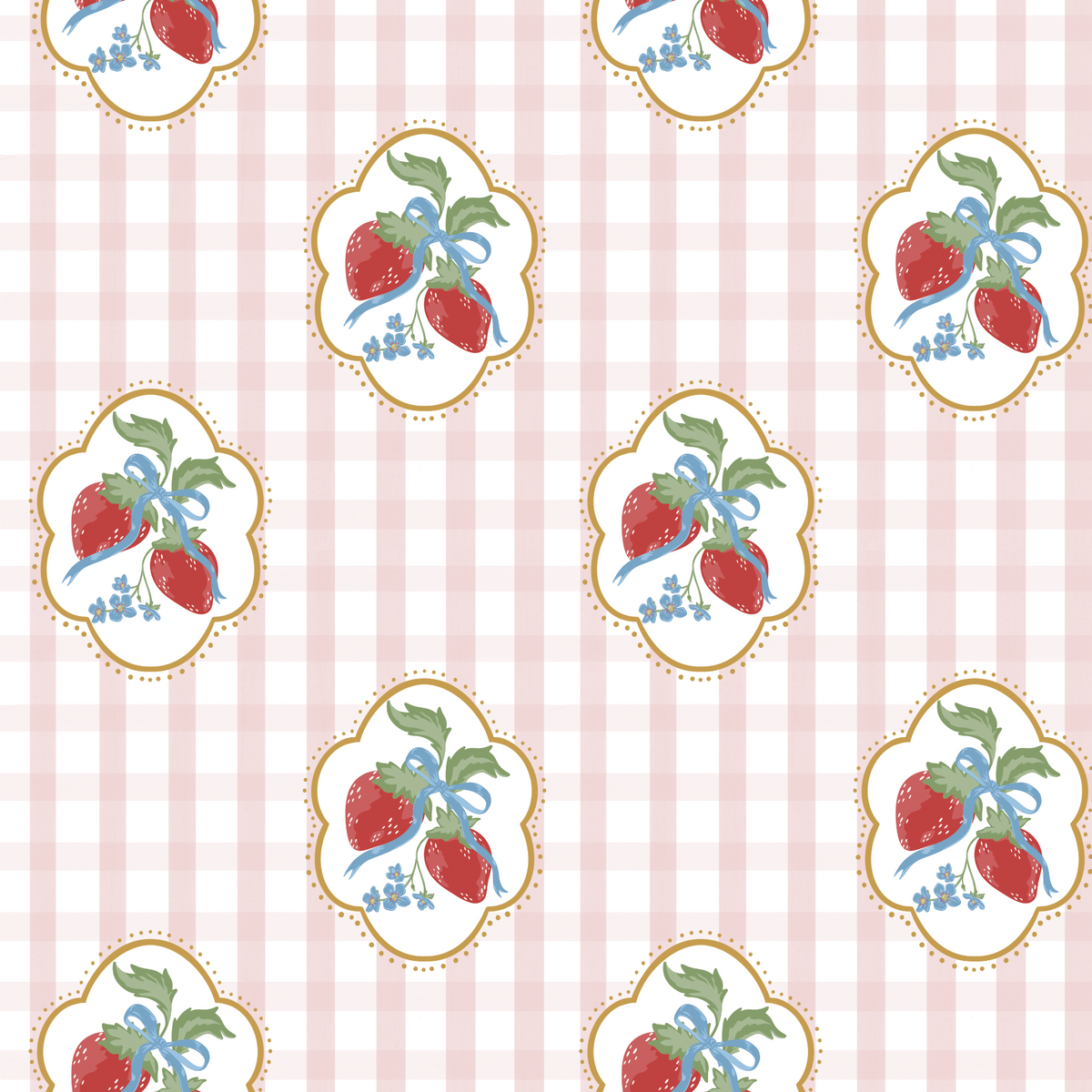 Strawberries and Gingham