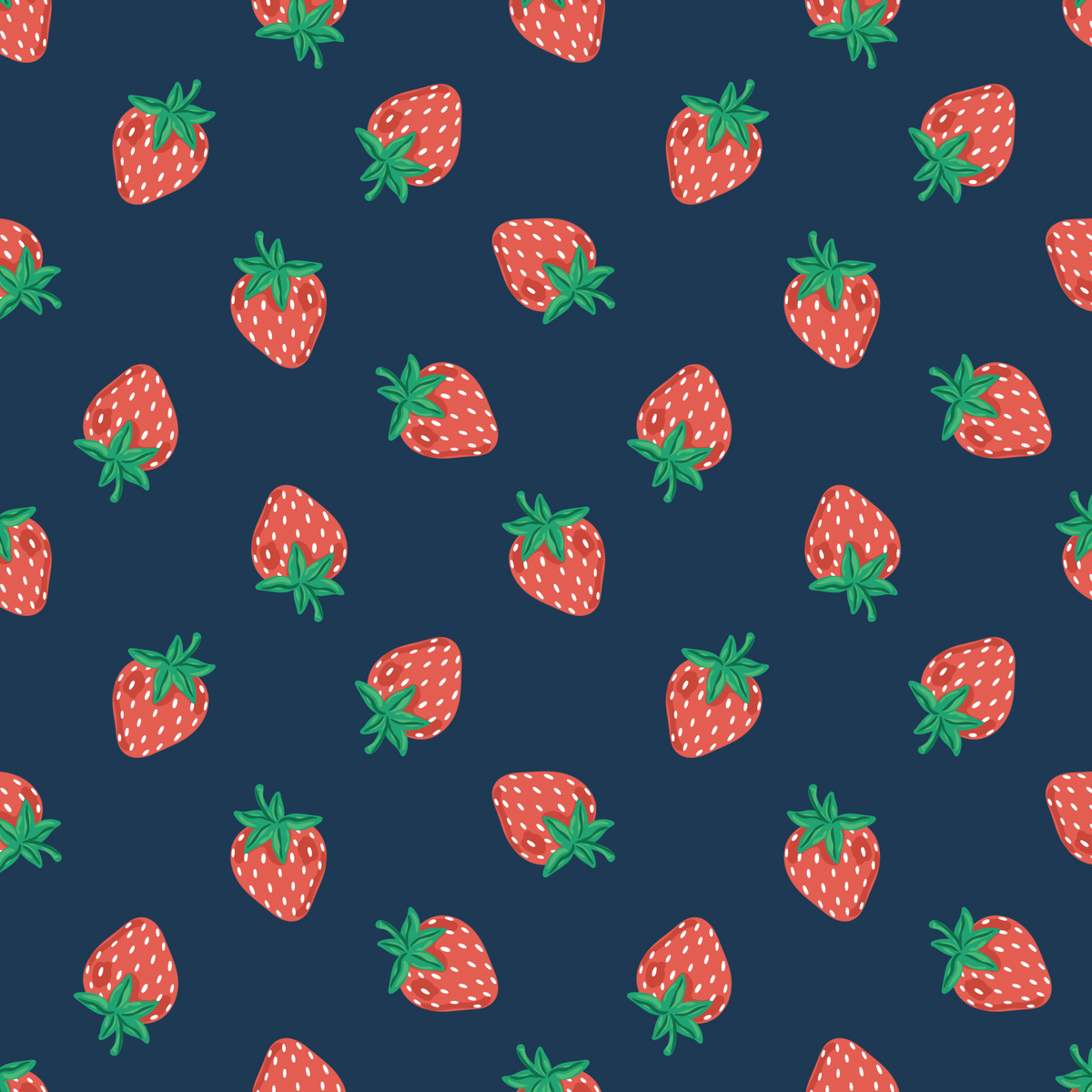 Strawberry Bliss - Navy