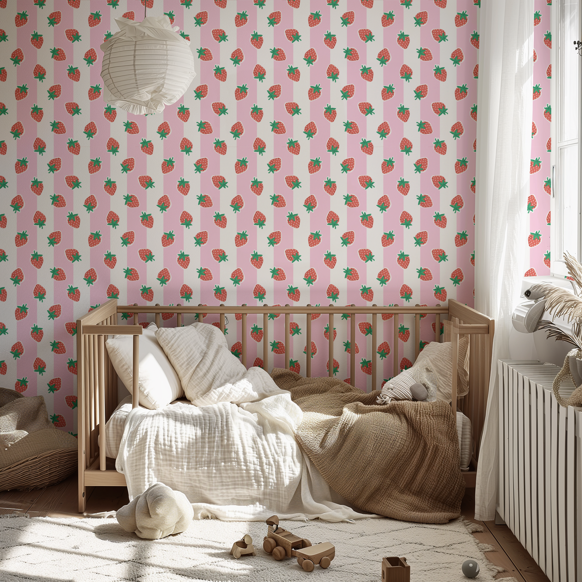 Strawberry Bliss - Pink Stripe