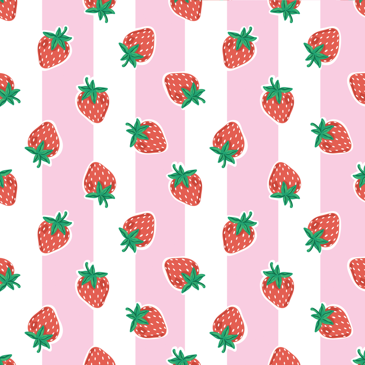 Strawberry Bliss - Pink Stripe