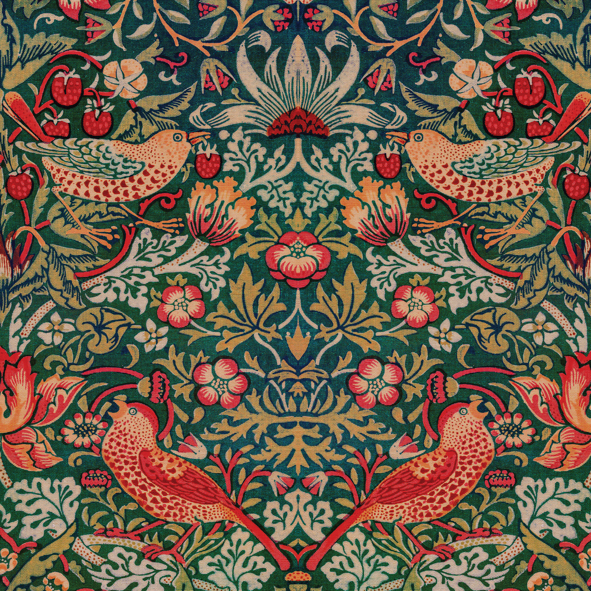 Strawberry Thief by William Morris - Green