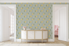 Zesty Stripe Wallpaper in Green X Kate Clay