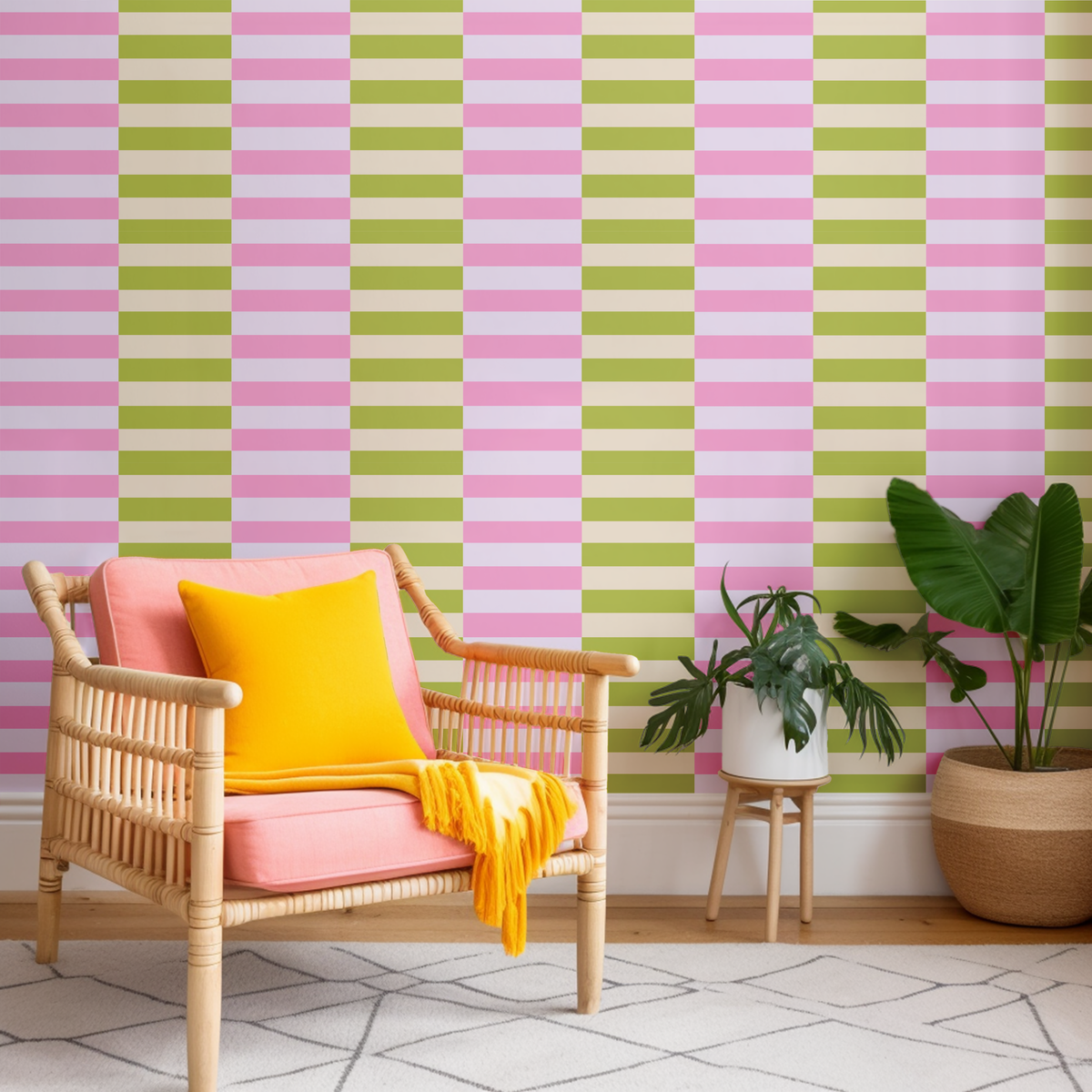 Pink &amp; Olive Stripes