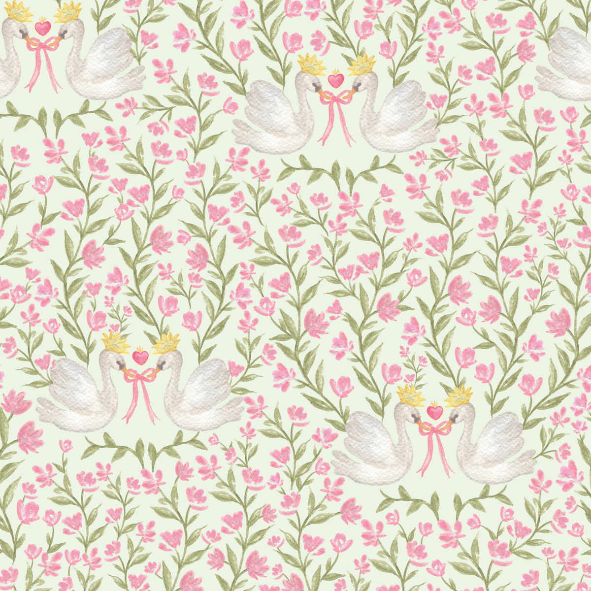 Swan Blossom - Green