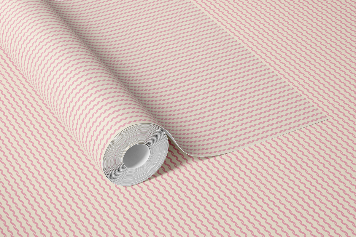 Curly Carousel Stripe - Pink