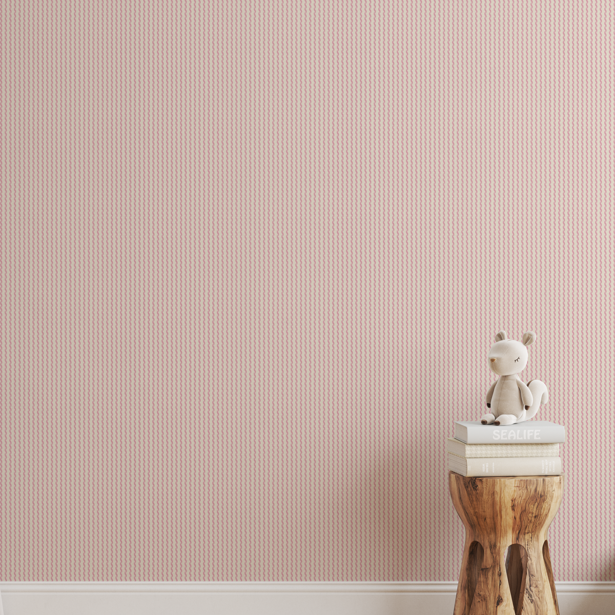 Curly Carousel Stripe - Pink