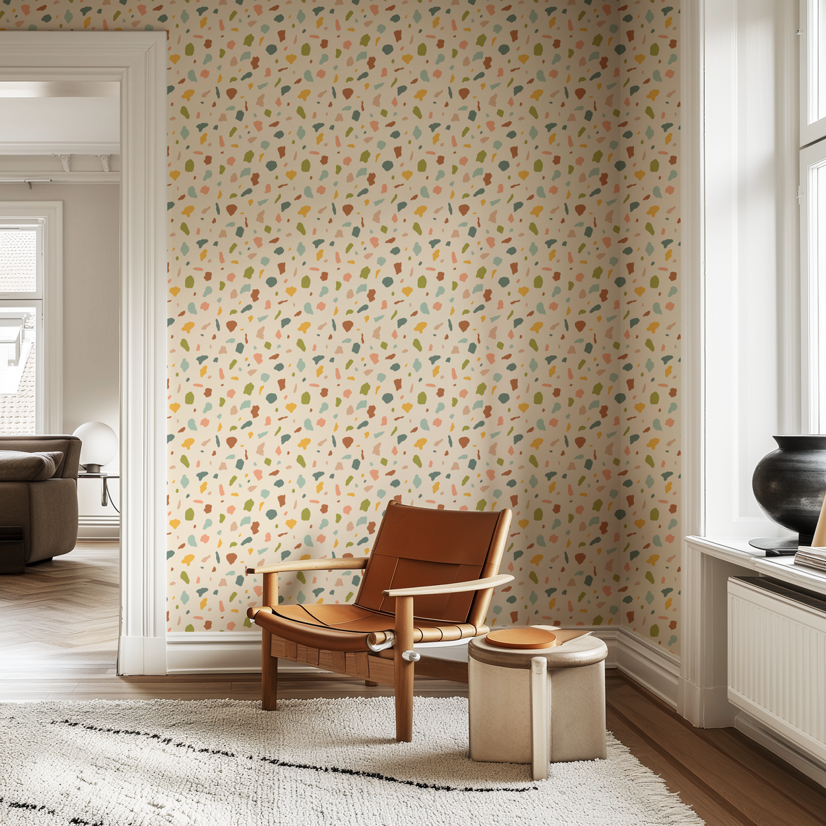 Southwest Boho Terrazzo - Cream