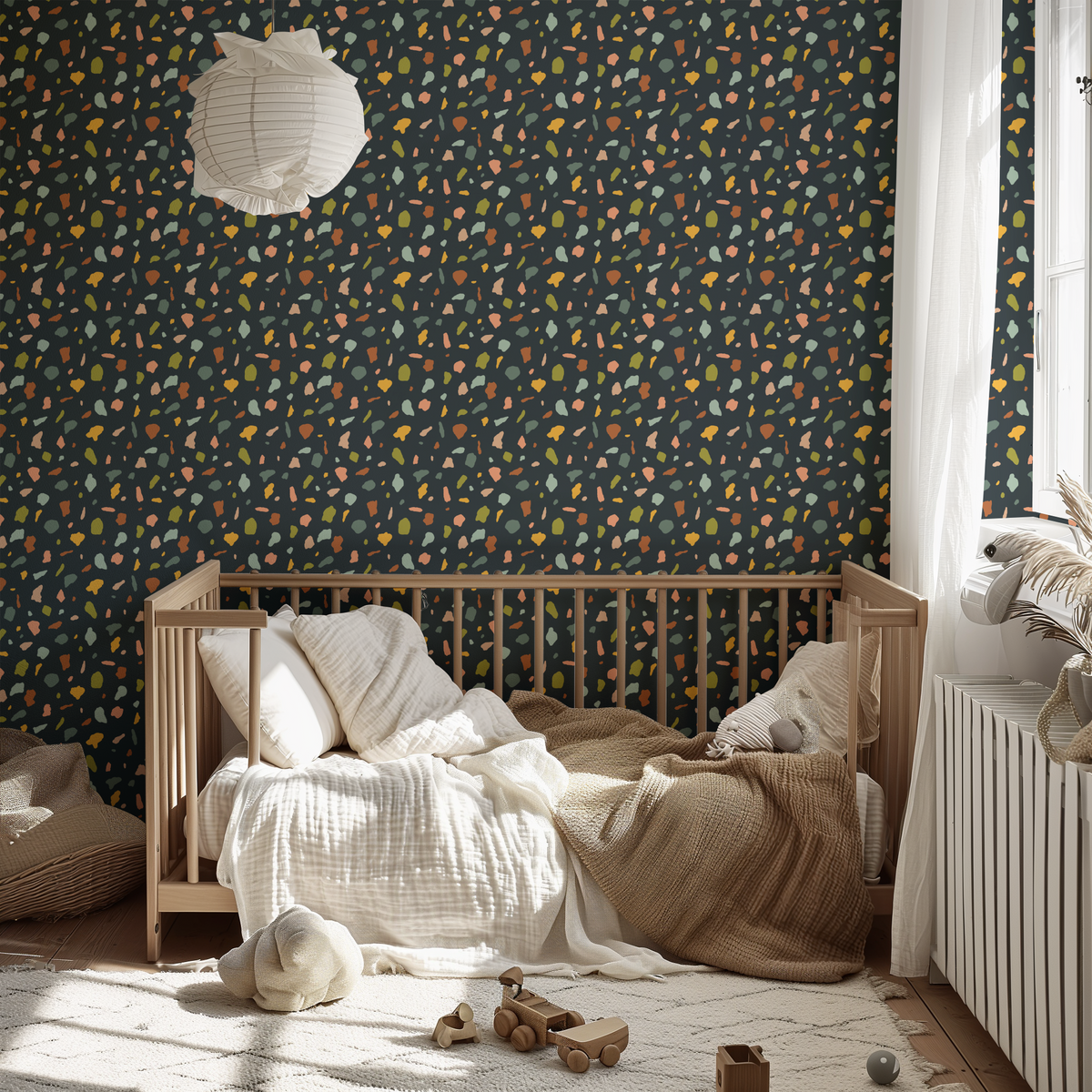 Southwest Boho Terrazzo - Navy