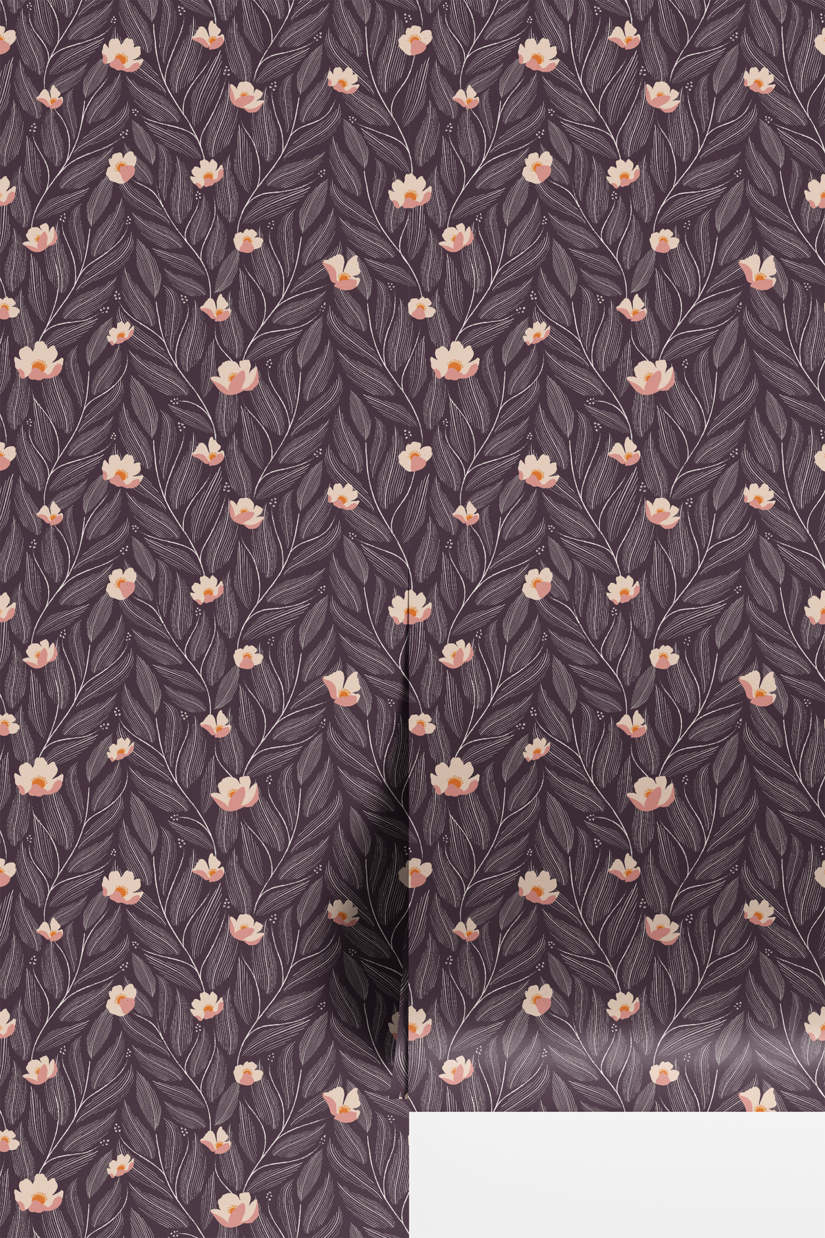 Textured Leaves - Eggplant