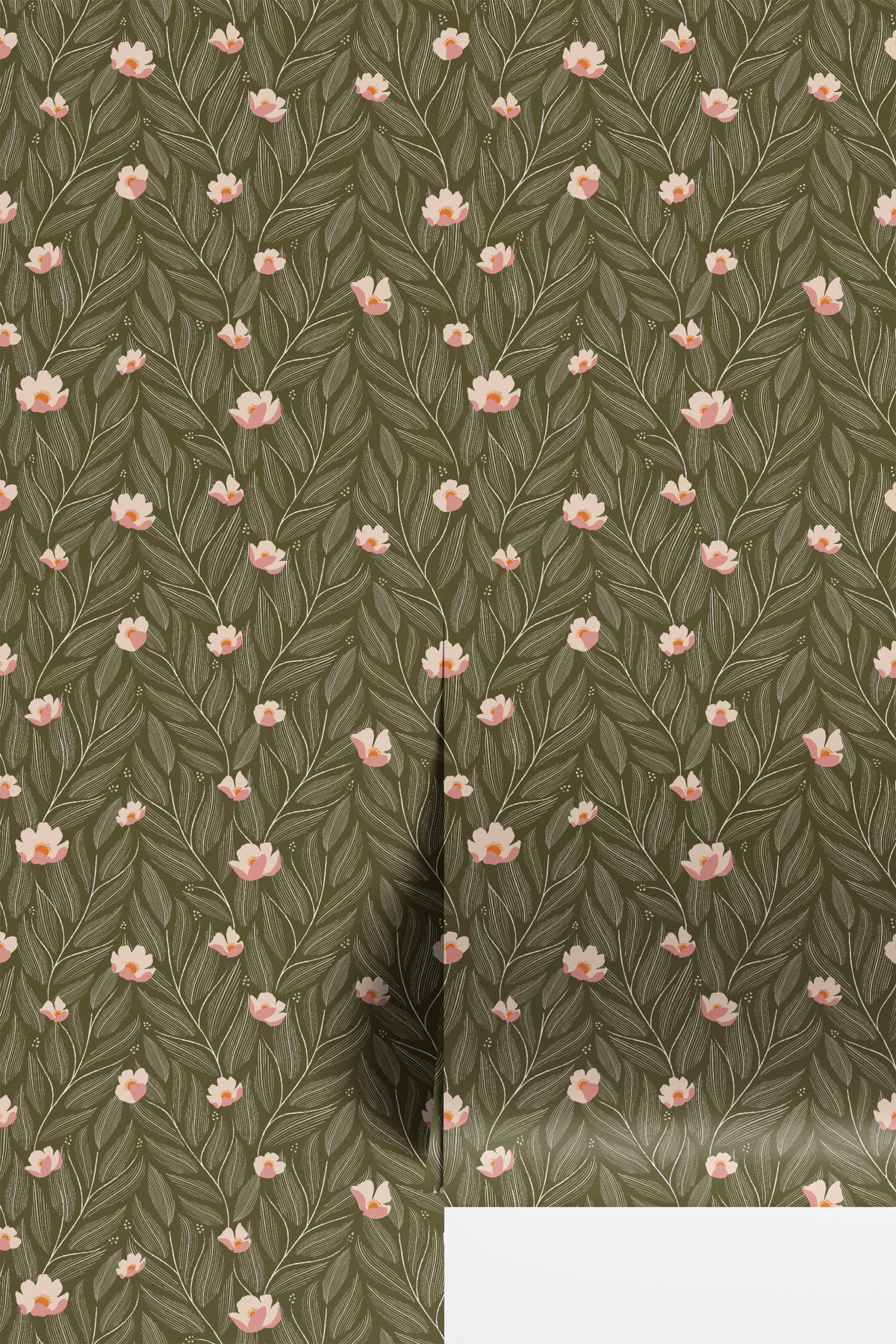 Textured Leaves - Olive