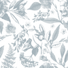 The Allie Hunter Collection - Cali Toile Wallpaper in Blue Grey