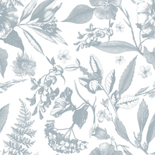  The Allie Hunter Collection - Cali Toile Wallpaper in Blue Grey