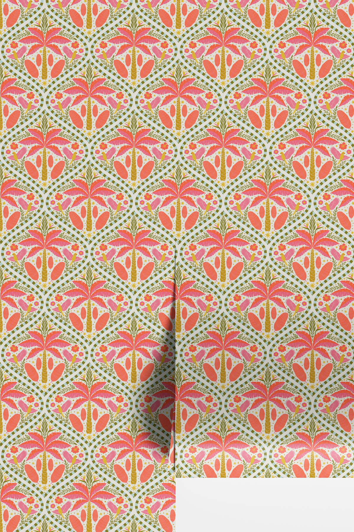 Tropical Whimsy Palm Trees - Pink