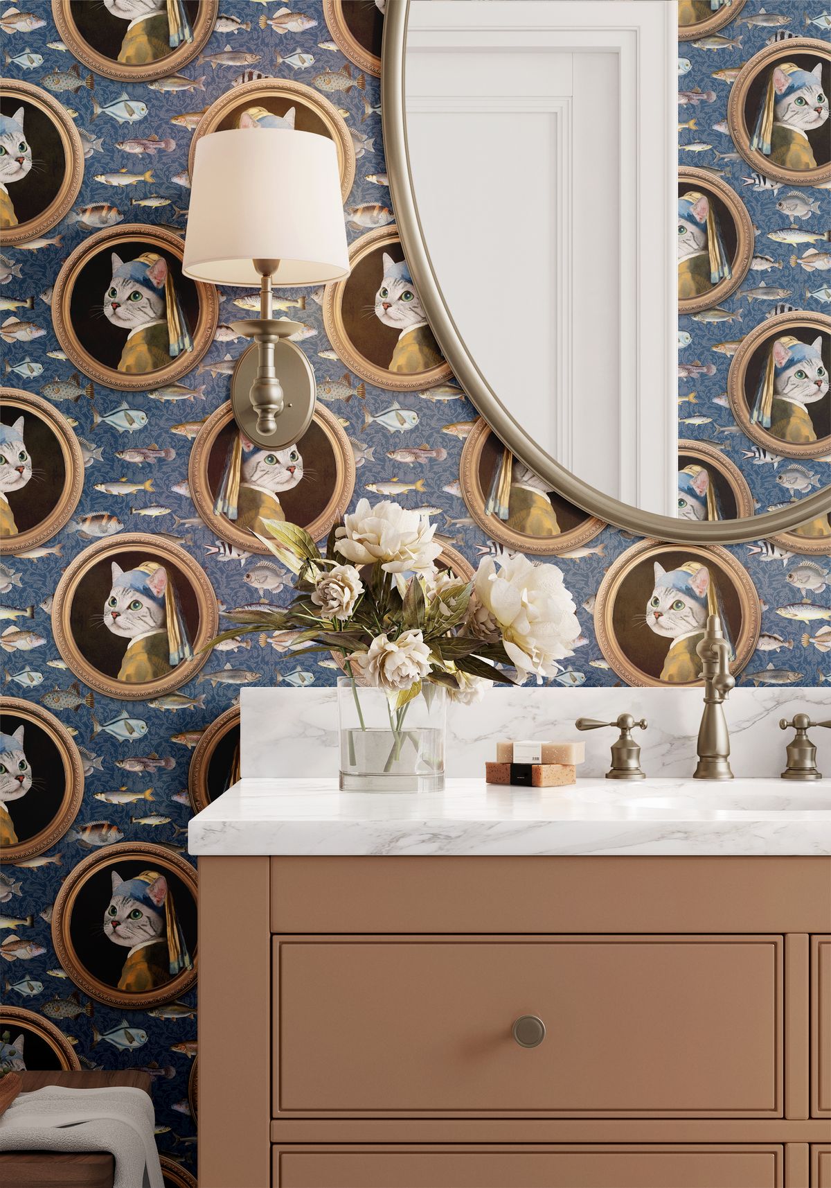 True Vermeer Cats - Dark Blue