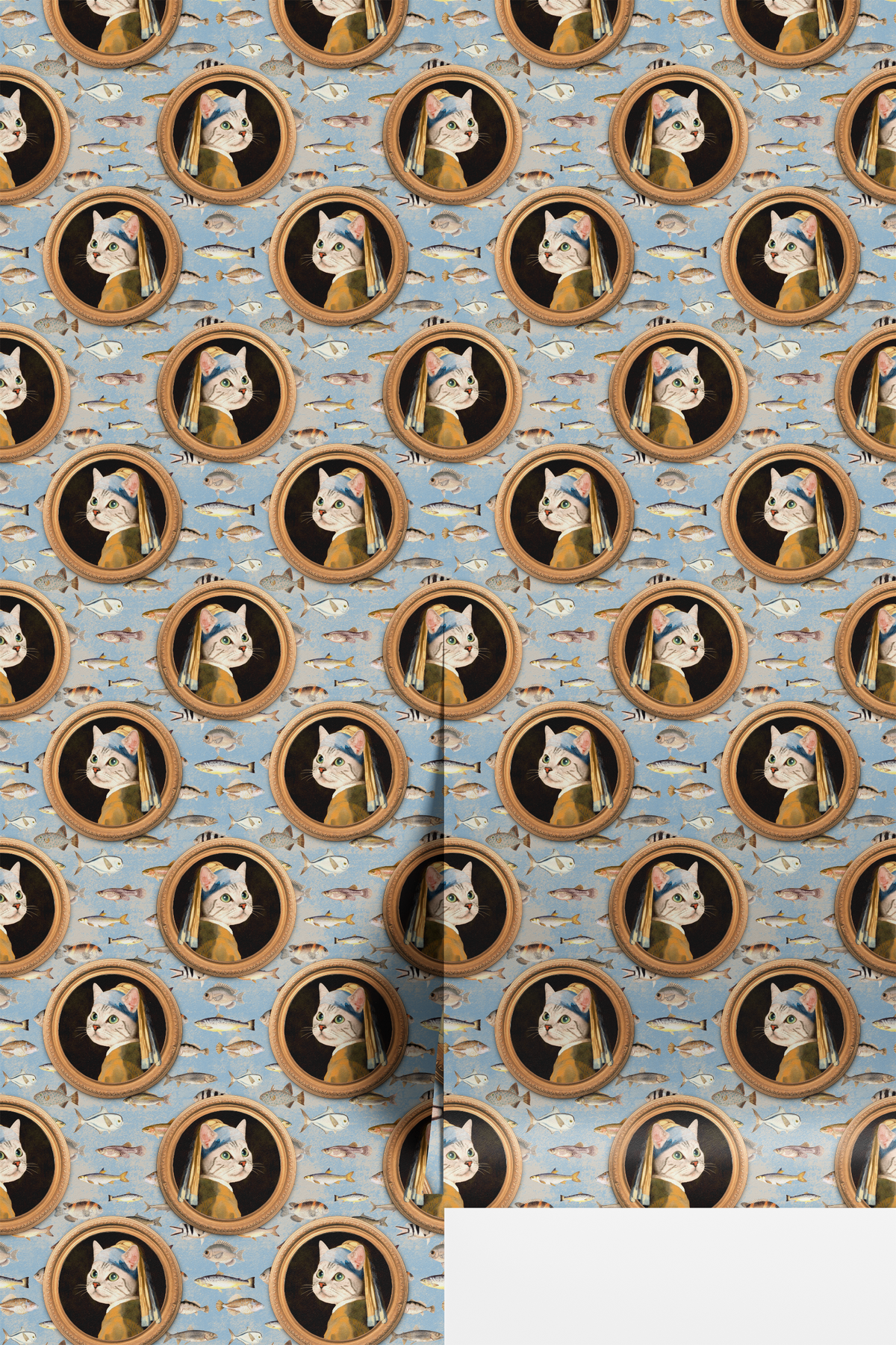 True Vermeer Cats - Light Blue