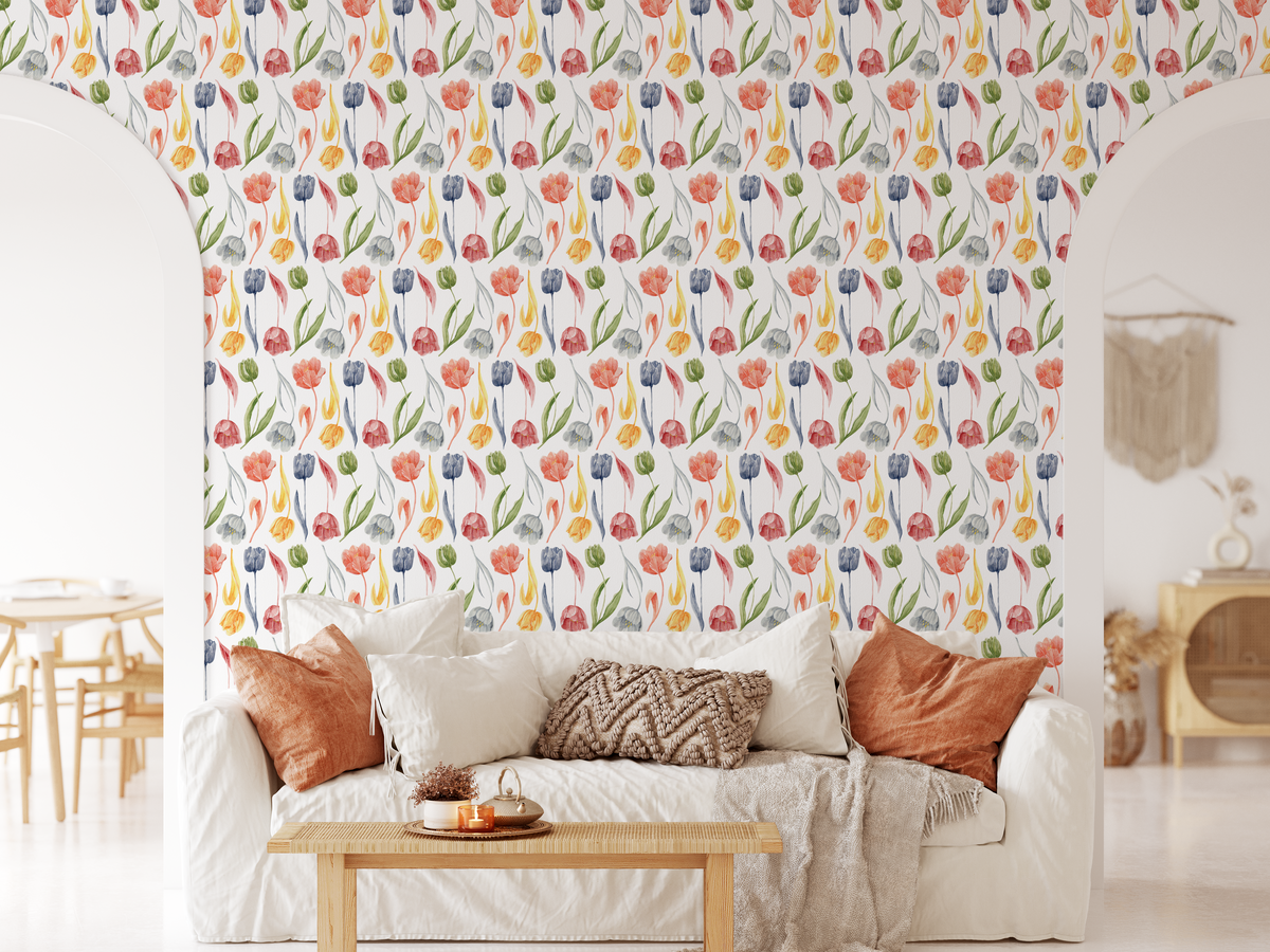 Dutch Watercolor Tulips - Multicolor