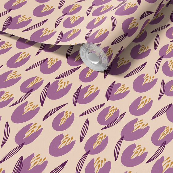 Tossed Tulips Wallpaper X Juliana Tipton