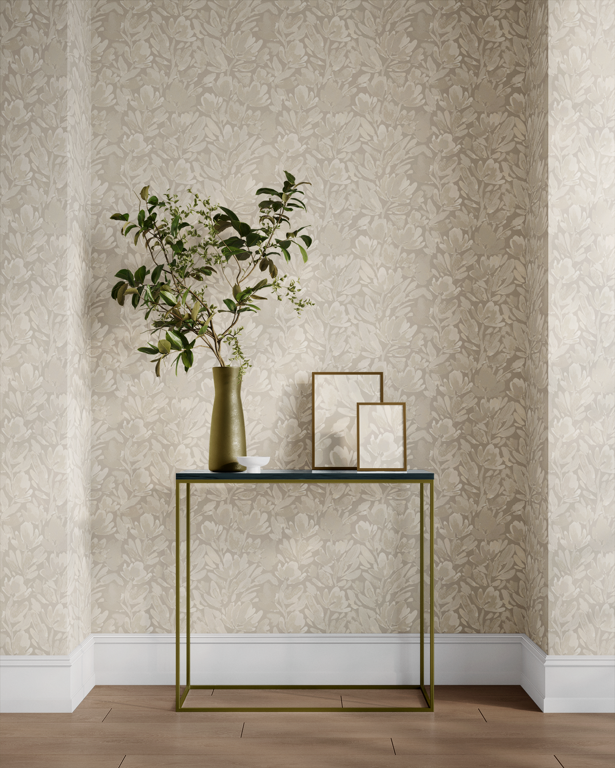 Tulip Vines - Taupe
