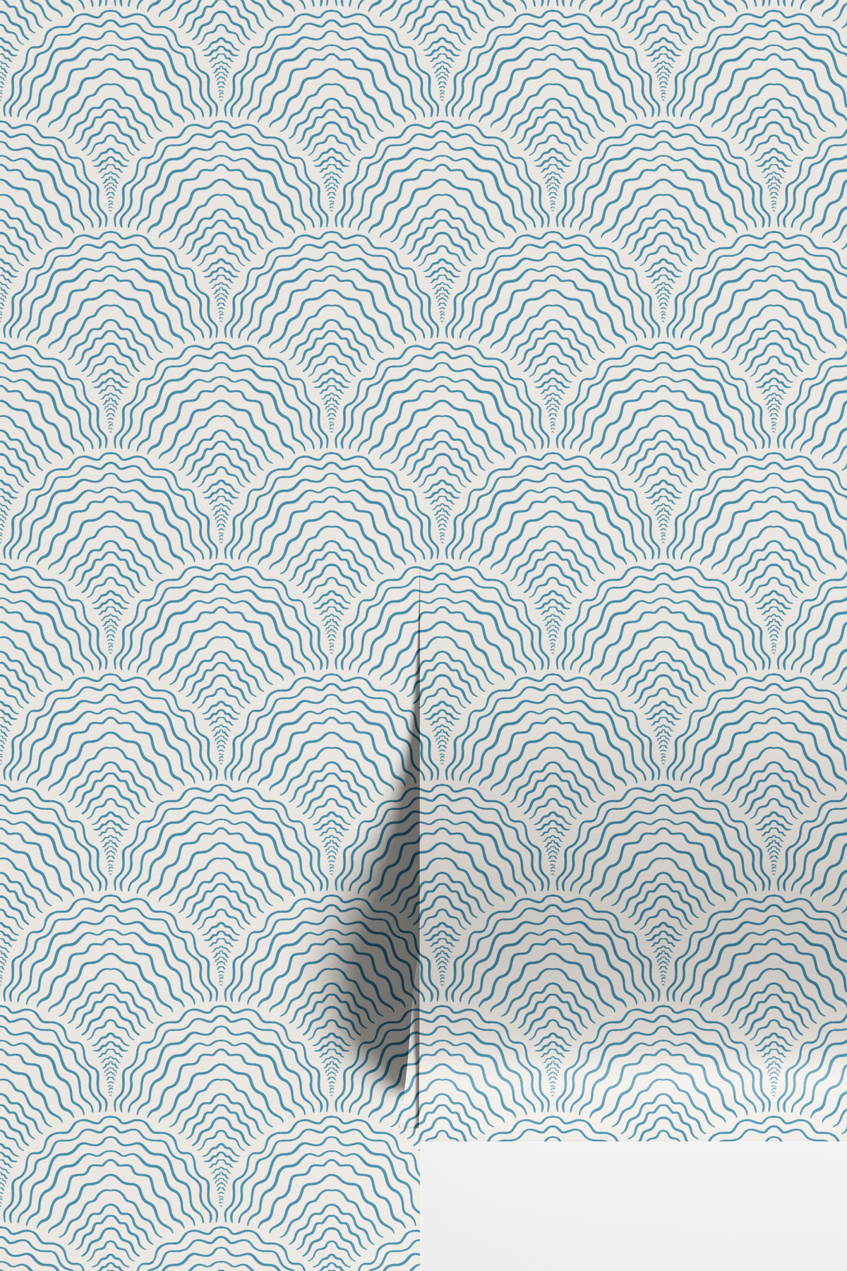 Wavy Scallops - Blue