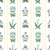 Rosemary Wallpaper in White