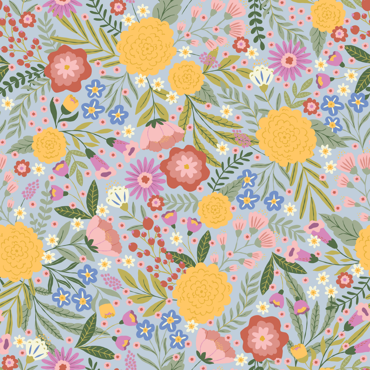 Wildflower Dreams - Blue