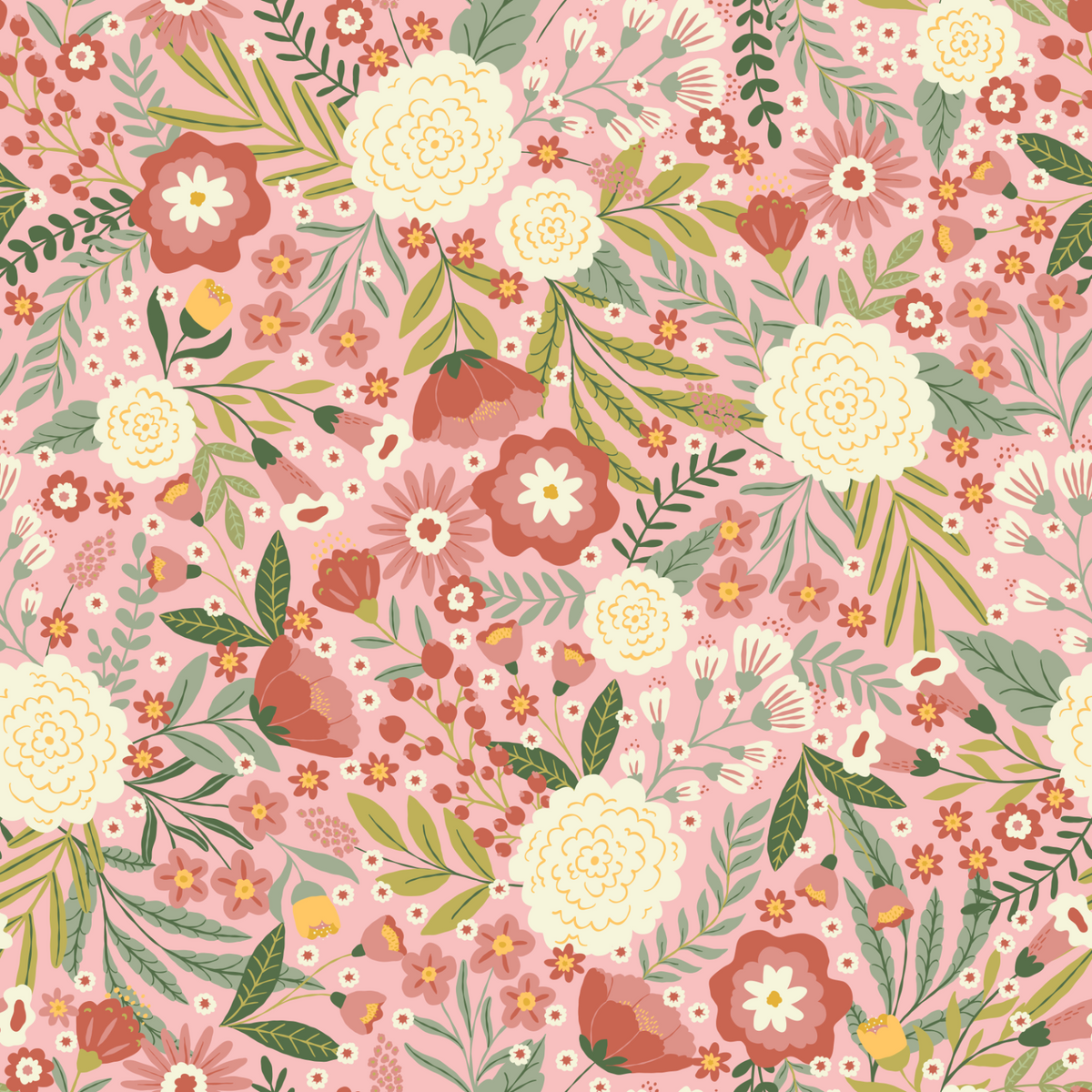 Wildflower Dreams - Pink and Red