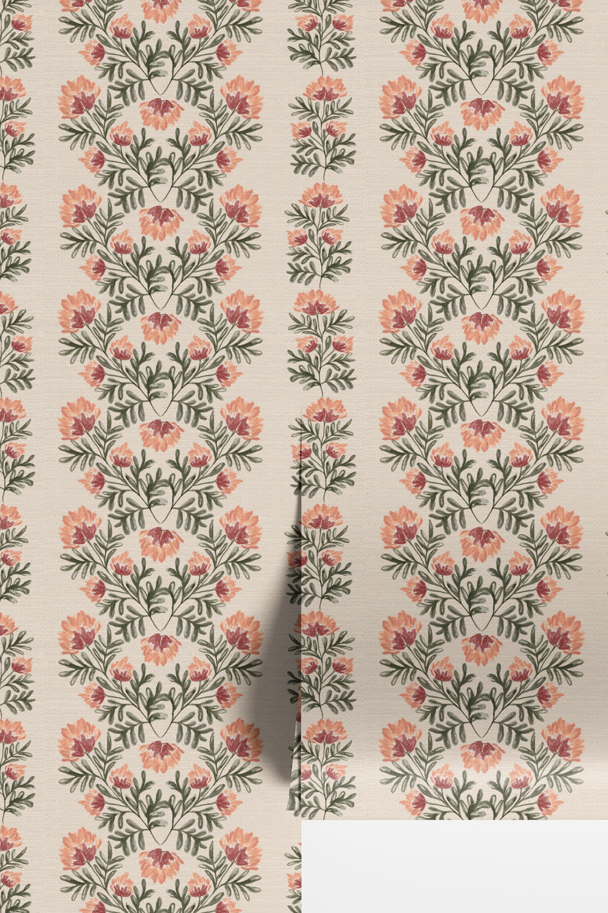 Willow Floral Stripes - Beige