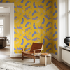 Cheetahs in the Wild Wallpaper in Yellow by Jenna Hang