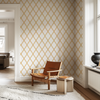 Aria Wallpaper in Clementine X Kate Clay