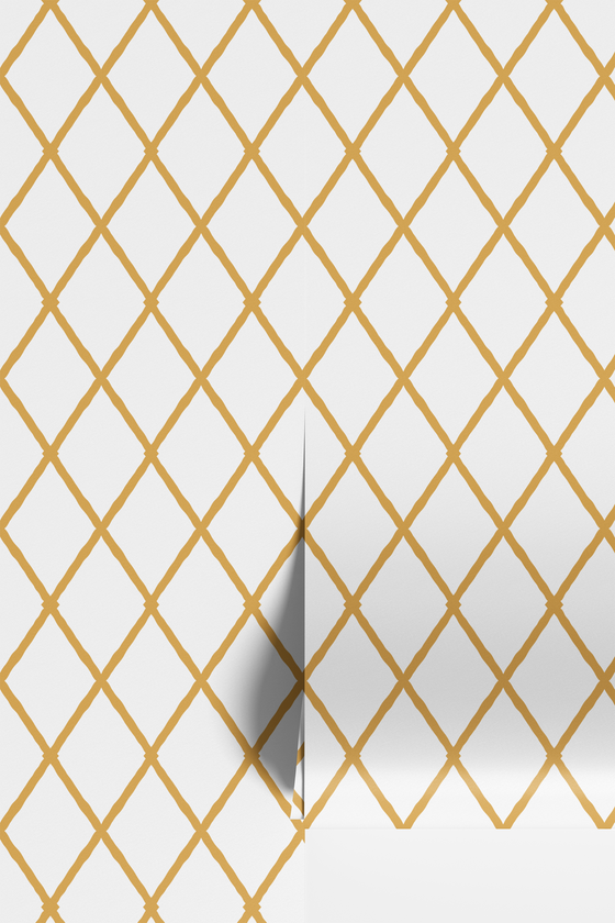 Aria Wallpaper in Clementine X Kate Clay